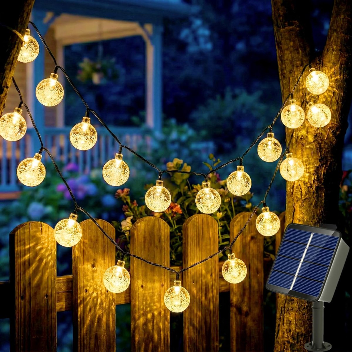 CRLYN® Tuinverlichting Buiten Lichtsnoeren - Terrasverlichting - Buitenverlichting Sfeer - Zwart