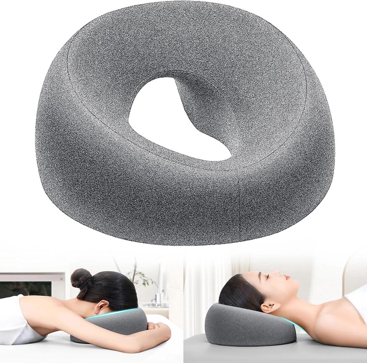 Massage Gezichtskussen - Gezichtssteunkussen - Massagehoofdsteun Voor Bed - Schoonheidskussen Van Traagschuim