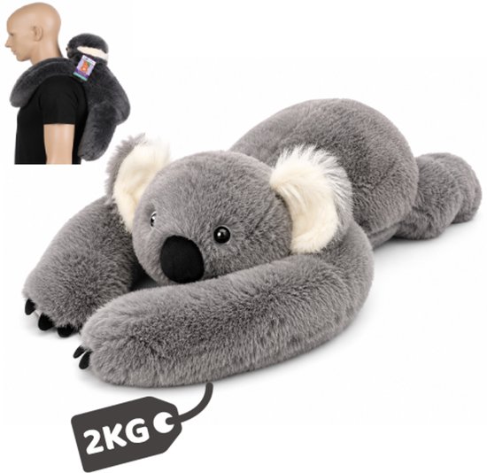 Topknuffels® Verzwaringsknuffel Koala - 60cm/2kg - Verzwaarde Knuffel - Weighted Stuffed Animal - Sensorisch Speelgoed - Zware Knuffel Anxiety - Voor Kinderen en Volwassenen