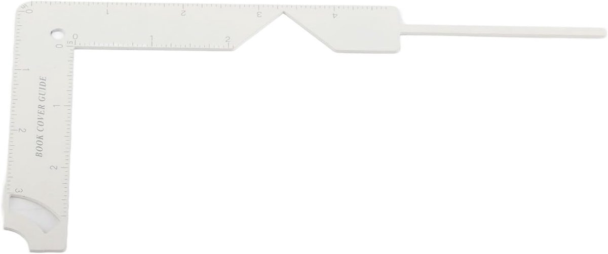 Boekbindset Liniaal - Positie Gereedschap - Papier Knutselen - 4-in-1 Functie - 1 cm dik - Metaal
