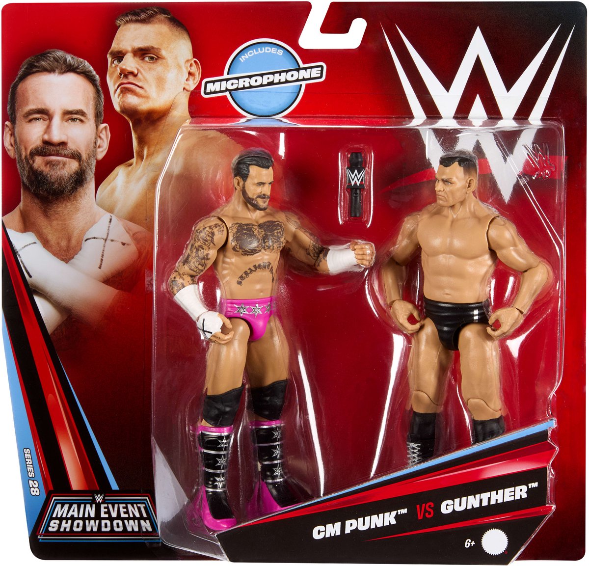 WWE Hoofdevenement CM Punk versus Gunther Set van 2