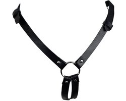 BamBella ® - Sexy Erotische bondage Lingerie onderbroek open kruis onesize vrouw BDSM sm body zwart dames pak