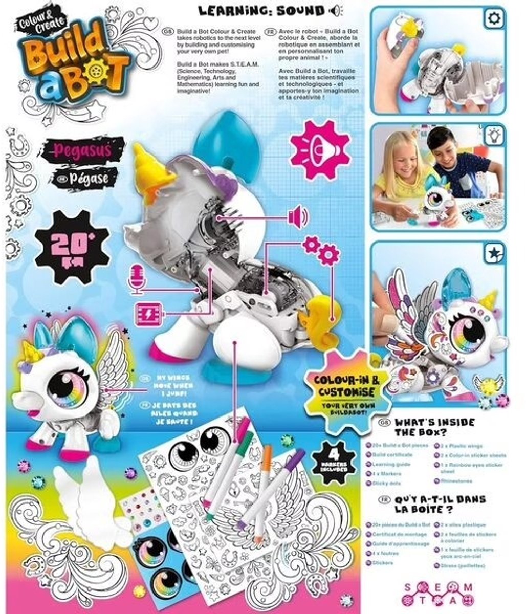 Build A Bot Colorific Robot Pegasus FR-EN