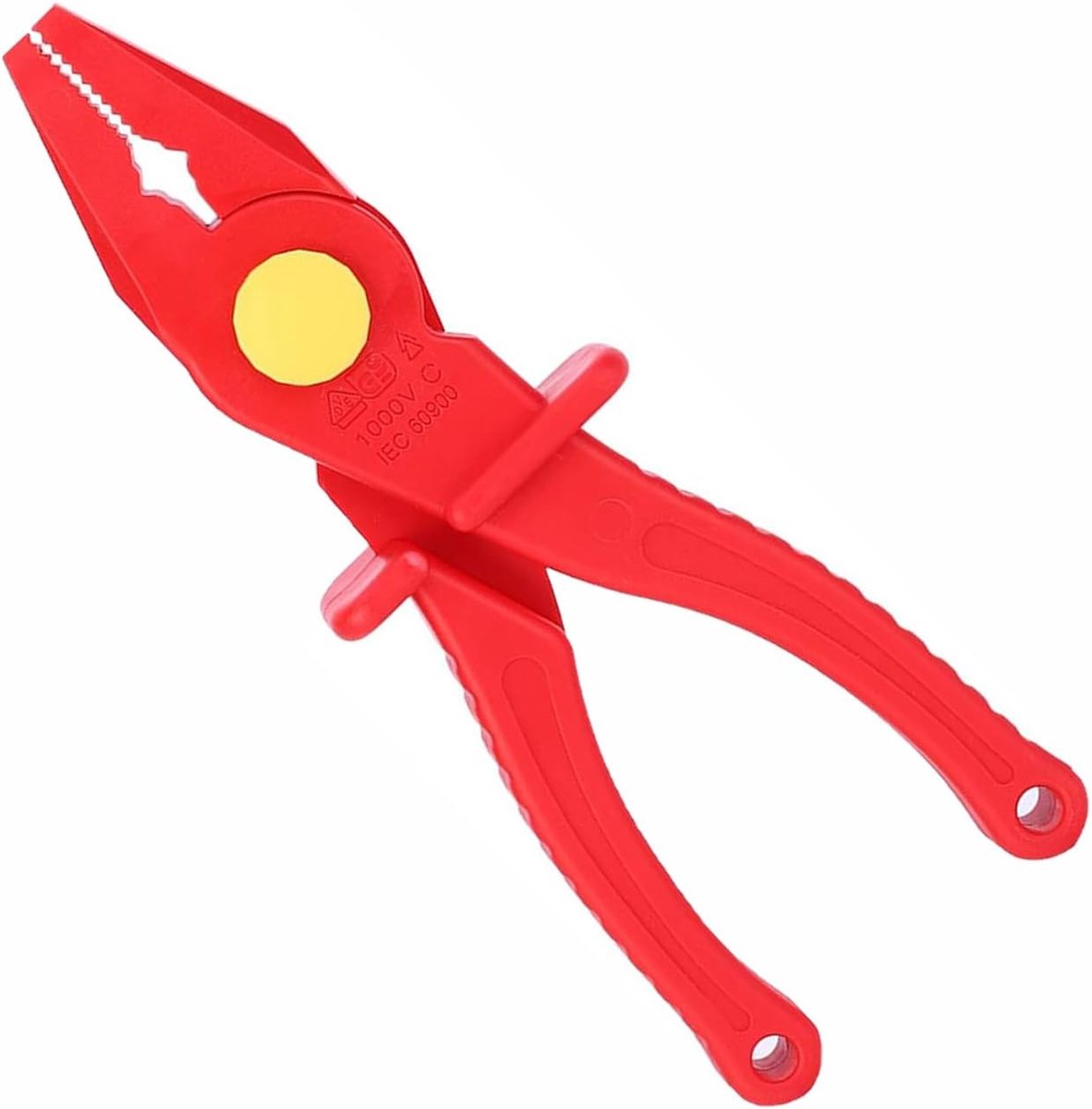 Geïsoleerde Elektricien Tang - Plastic Tang VDE - Kabels Strippen - Precisie Dieptecontrole - 20 x 20 cm - Rood
