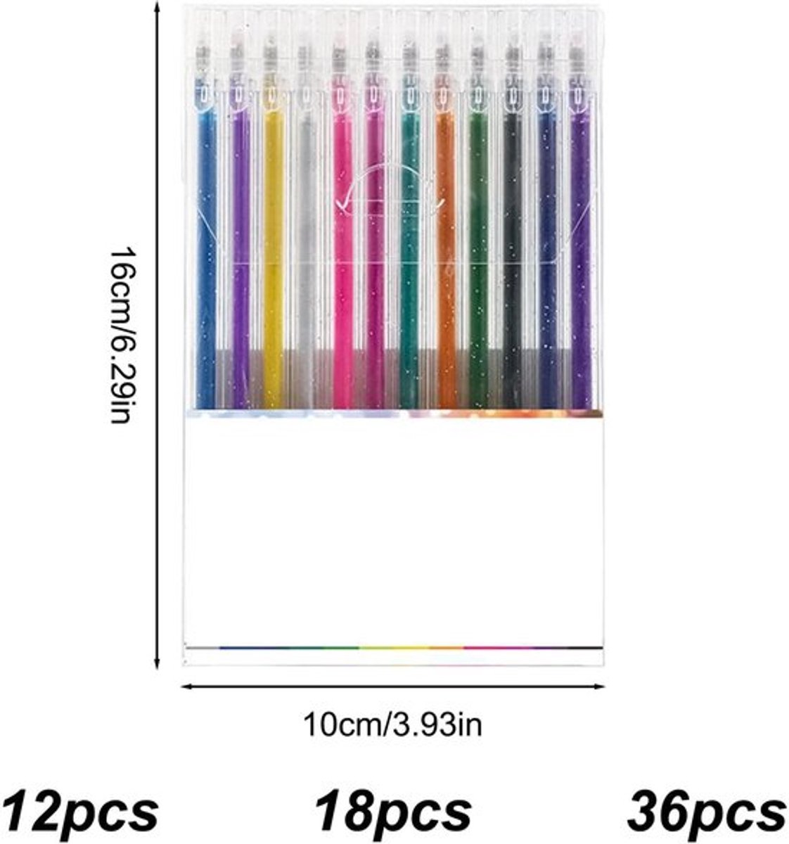 Kleurrijke gellipterpen met glinsterende effek van MTTProducts