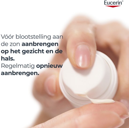 Eucerin Sun Oil Control Gel-Crème Zonnebrand Gezicht - SPF 50+ - Zonbescherming voor Vette en Acne-gevoelige Huid - 50 ml