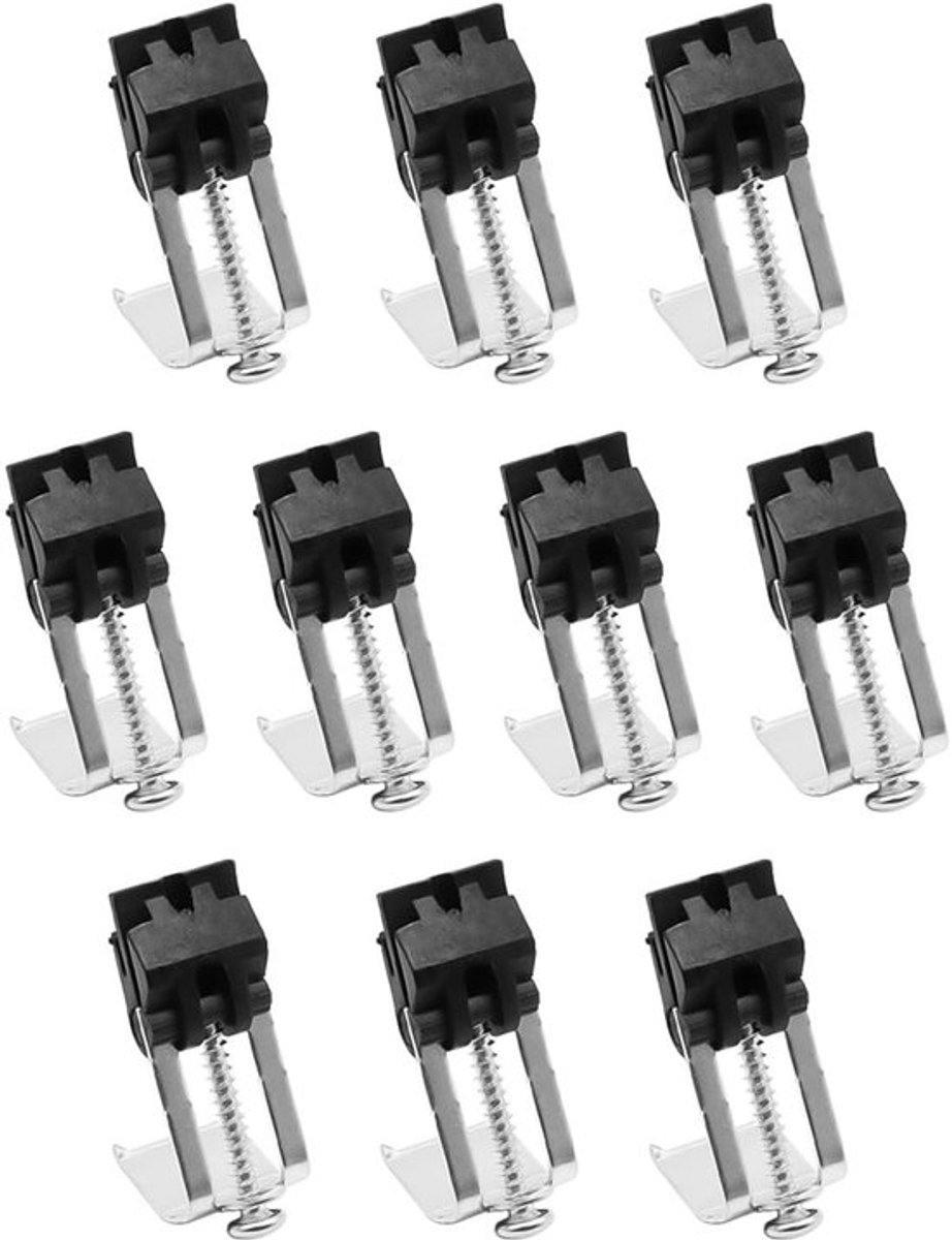 Golden crown - Onderbouw spoelbak clips - Montagebeugels voor aanrecht - Zwart