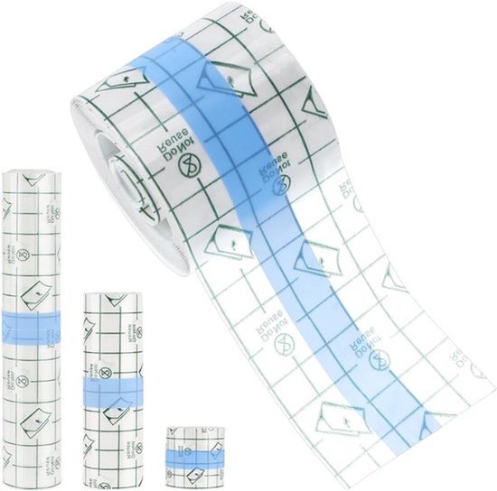 -Wondverband - Transparant - Waterdicht - Stretch - Kleefverbanden - Beschermband - Zwemmen en douchen - Geschikt voor alle huidtypen - Breedtes: 5/10/15 cm - 6 rollen