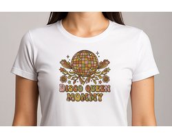 Disco Queen Mommy - T Shirt - cute - kawaii - Gift - Cadeau - schattig - schattigdesign - liefdesign - pastelkunst - Funny - Moeder
