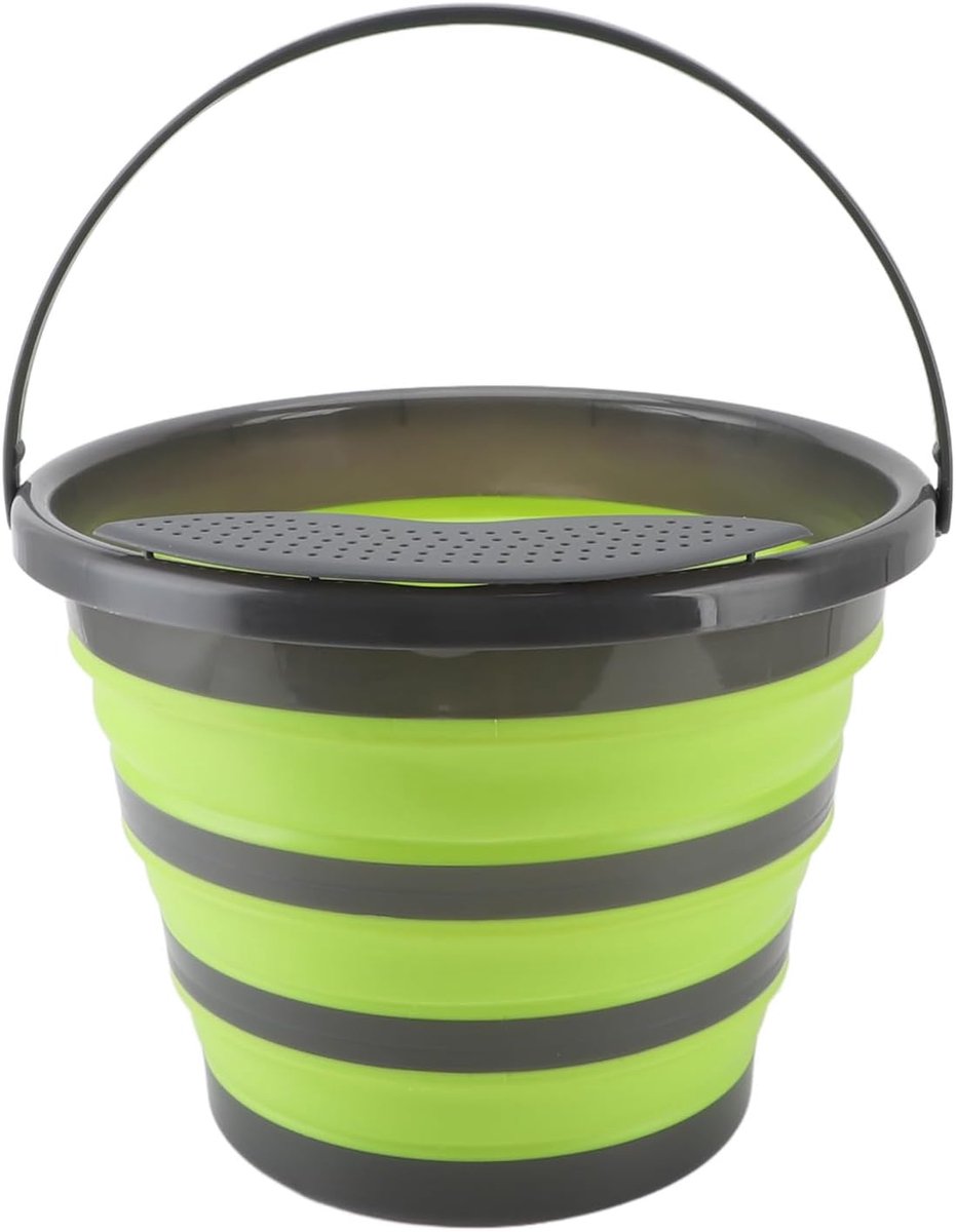 Opvouwbare Wasmachine Mini Wasmachine Draagbaar Ondergoed Wassen Ultrasone Reiniging 10L Capaciteit Groen