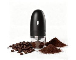 Koffiemolen - Draagbare elektrische koffiemolen - Oplaadbaar via USB-C - Keramische maalschijven - Instelbare maalgraad en automatische uitschakeling met één druk op de knop — voor thuis, op kantoor, op reis en op de camping
