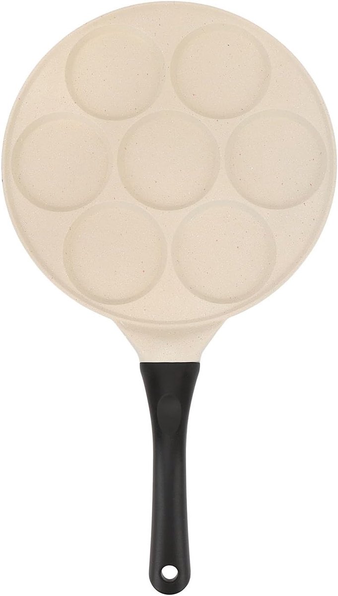 Pannenkoekenpan - Koekenpan Omelet - Ontbijt Maken - Antiaanbaklaag - 26.5 cm - Zwart