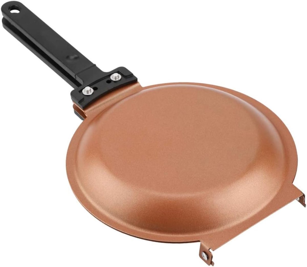 Pannenkoekenpan Dubbelzijdig - Omeletpan Flip - Koken Thuis - Vaatwasmachinebestendig - 20 cm - Antraciet