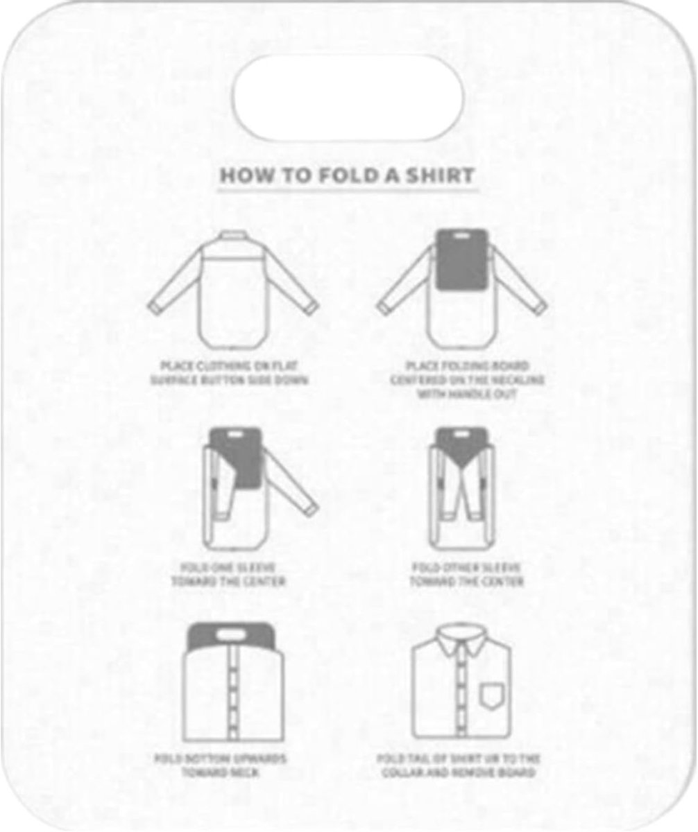 Overhemden Map - Kleding Organizer - Netjes Vouwen - Glad Oppervlak - 305 cm - Wit