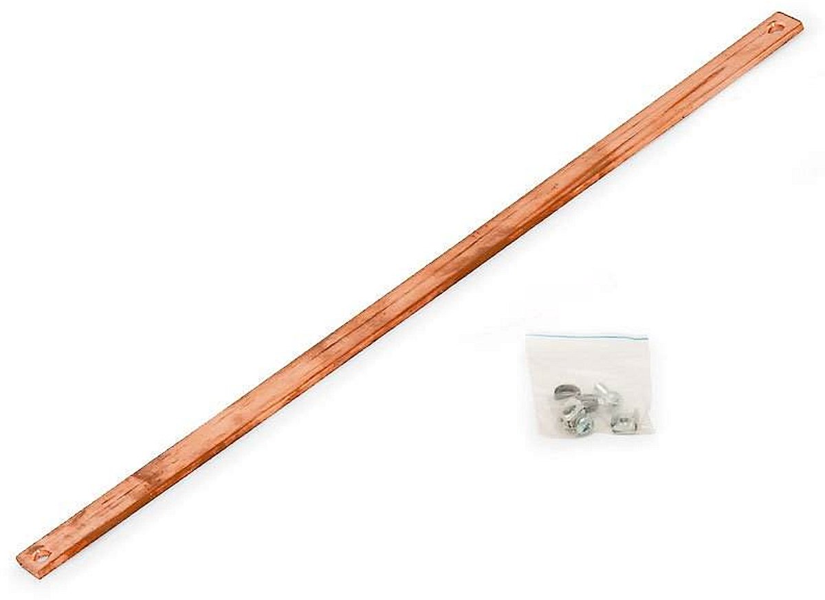 Triton Vertical earthing rail 45U, Bruin, 45U