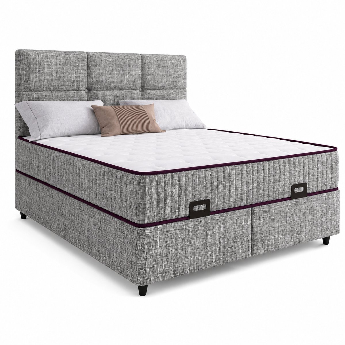 Sleepplaza Princess Opbergbed 160x200 met Pocketvering Grijs