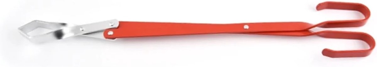 Vuurplaattang - Hout tang barbecue - Open haard onderhoud - Veilige grip - 508 cm - Zwart