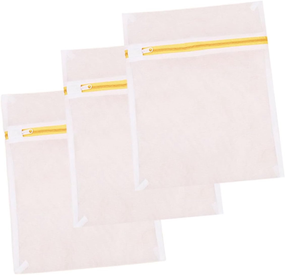 Mesh Waszakken - Fijne Waszakken - Kleding Beschermen - Met Rits - Set van 3 - Grijs