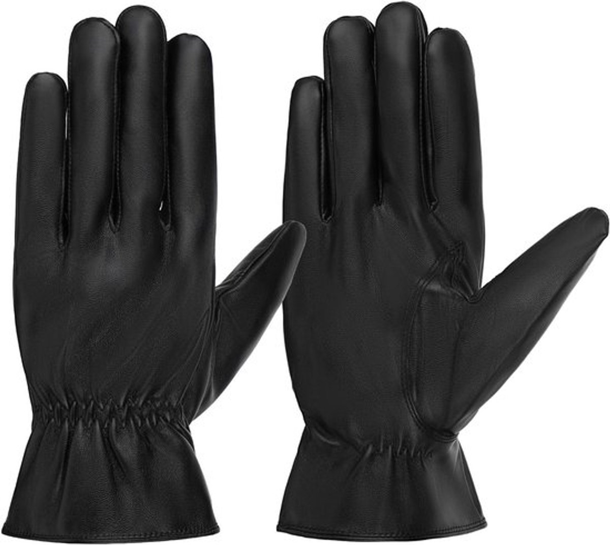 Leerhandschoenen Allecto Plus met koraal fleece voering