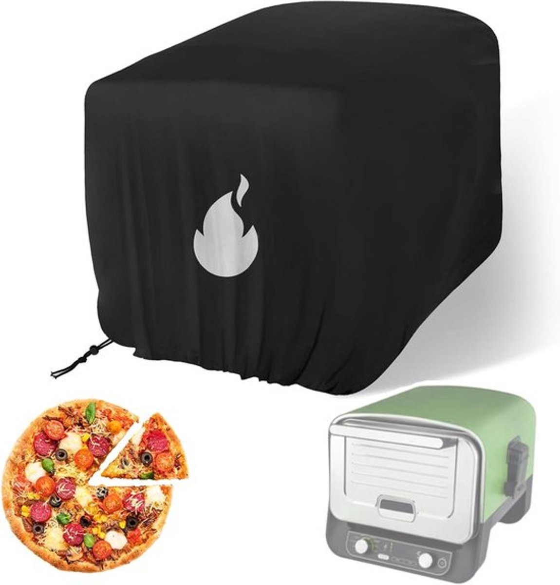 Afdekking voor pizza oven en BBQ rookoven Inovra Plus