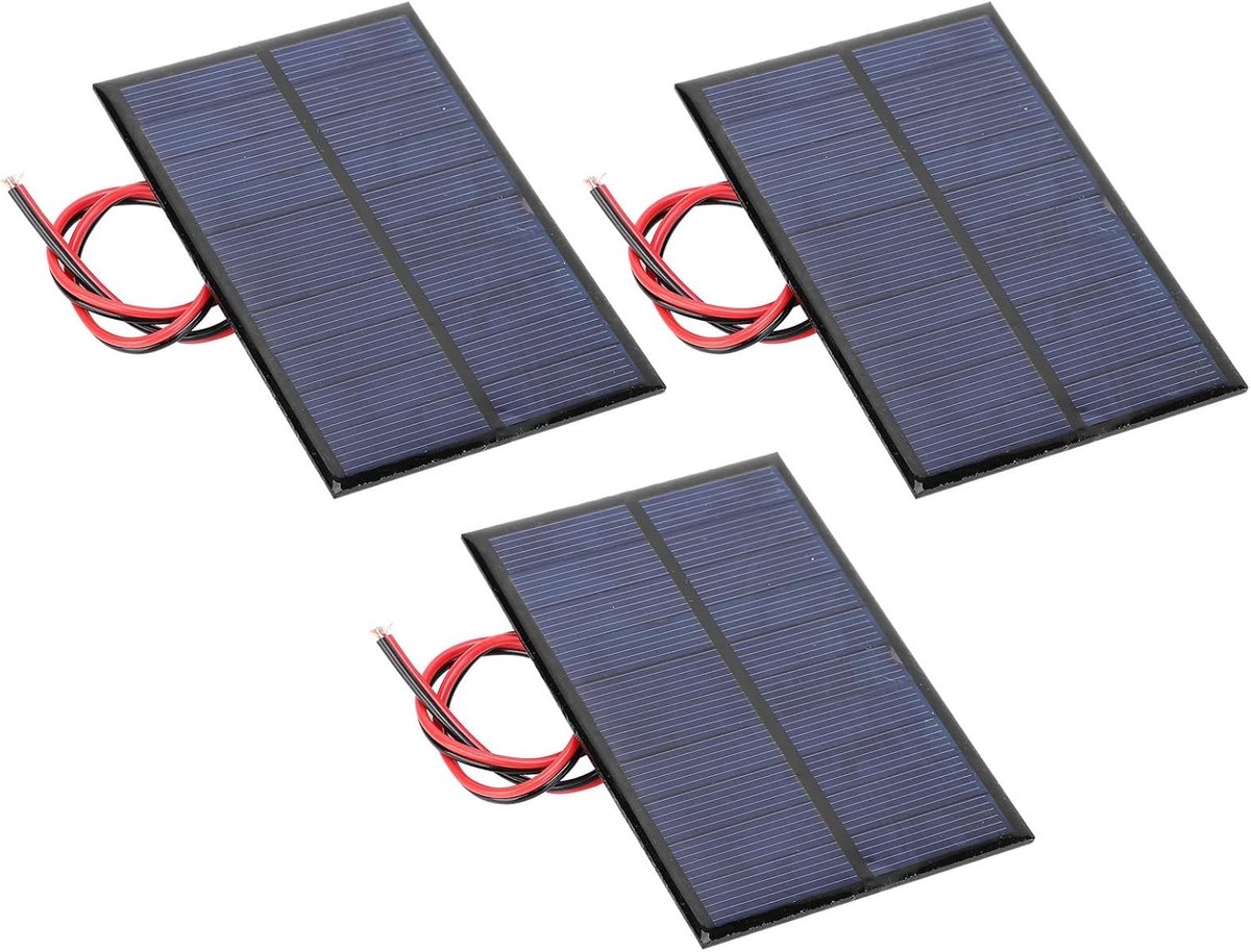 Zonnepaneel Module - Mini Solar Board - Tuinverlichting Maken - Hoge Conversie - 3 Stuks - Zwart