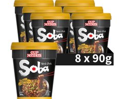 Nissin Soba Cup Noodles - Classic Wok Style Noedels - Instant Noodles - 8 stuks