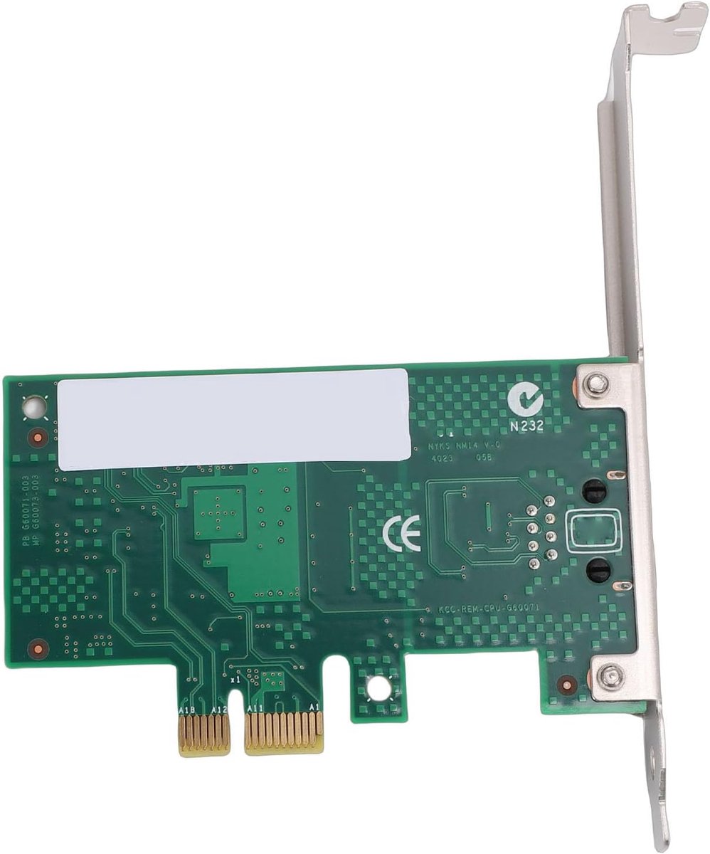 Netwerkkaart Serveradapter - Gigabit Ethernet - Snelle Dataoverdracht - Energiezuinig Ontwerp - 1 Gbps - Groen