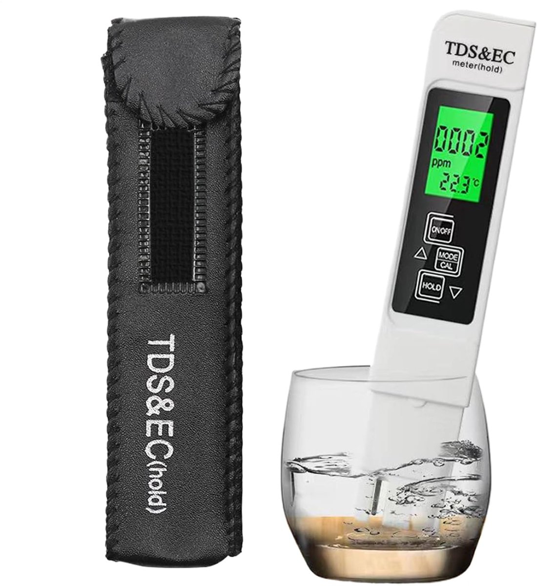 Waterkwaliteit Tester - Watermeter Digitaal - Drinkwater Controleren - Hoge Nauwkeurigheid - 15.2 cm - Wit