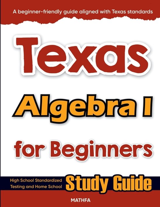 Texas Algebra I for Beginners - cover