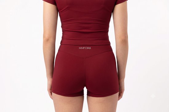 Ampora High Waist Sport Shorts Dames - Butt Scrunch & Seamless - Naadloos Sportbroekje - Ademend & Sneldrogend van Merkloos — afbeelding 3