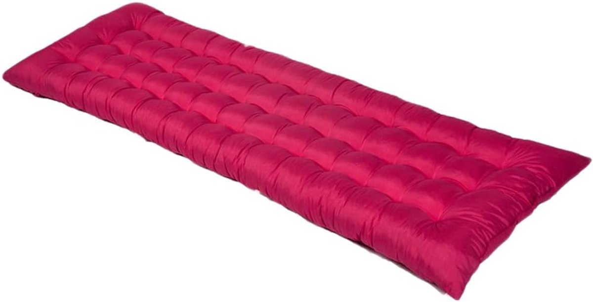 Ligstoel Kussen - Tuinkussen bank - Buiten Zitten - Anti-slip bevestiging - 160 cm - Rood