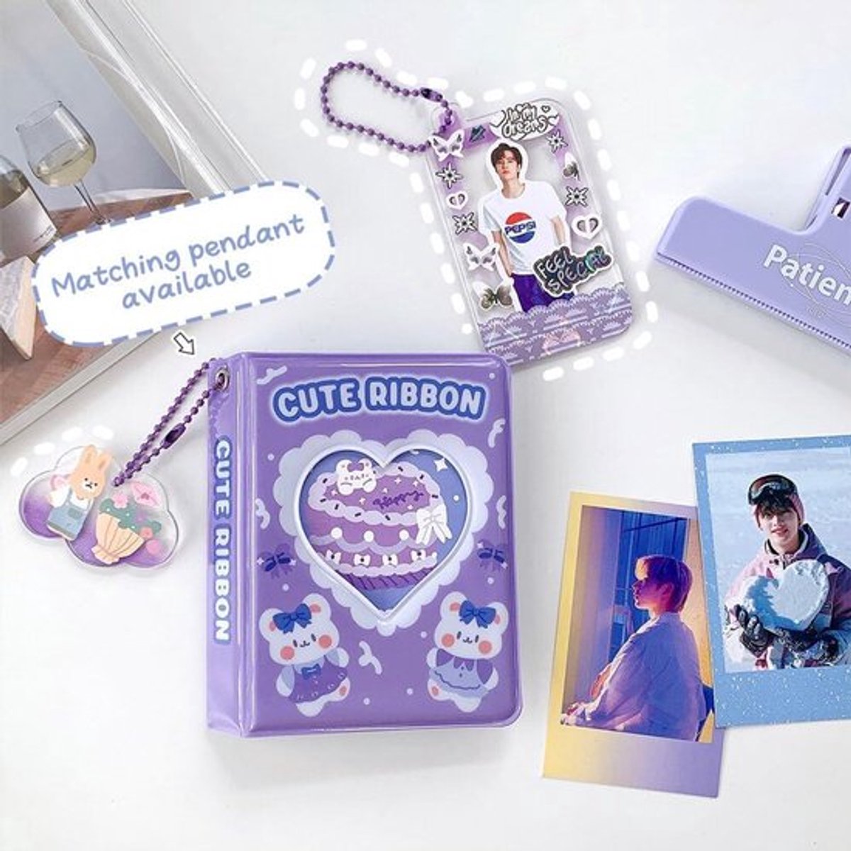 Fotoalbum 2 stuks met 40 vakken voor fotokaarten - Allecto Plus