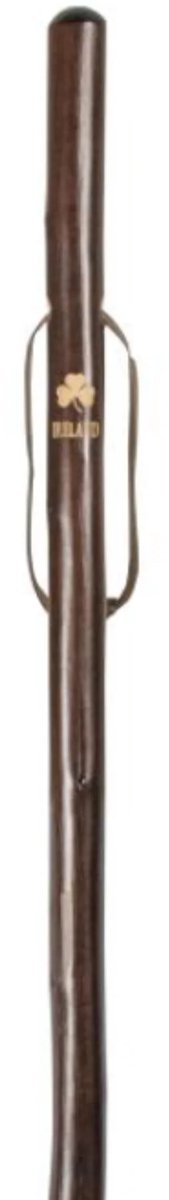 Gastrock Jachtstok – Klaverplant van Ierland - Bruin – Kastanjehout – Lengte 113 cm – Gewicht 430 gram – Jagersstok - Jacht wandelstok – Voor heren en dames – Jagers wandelstok – Houten wandelstok - Berg wandelstok - Wandelstok hout