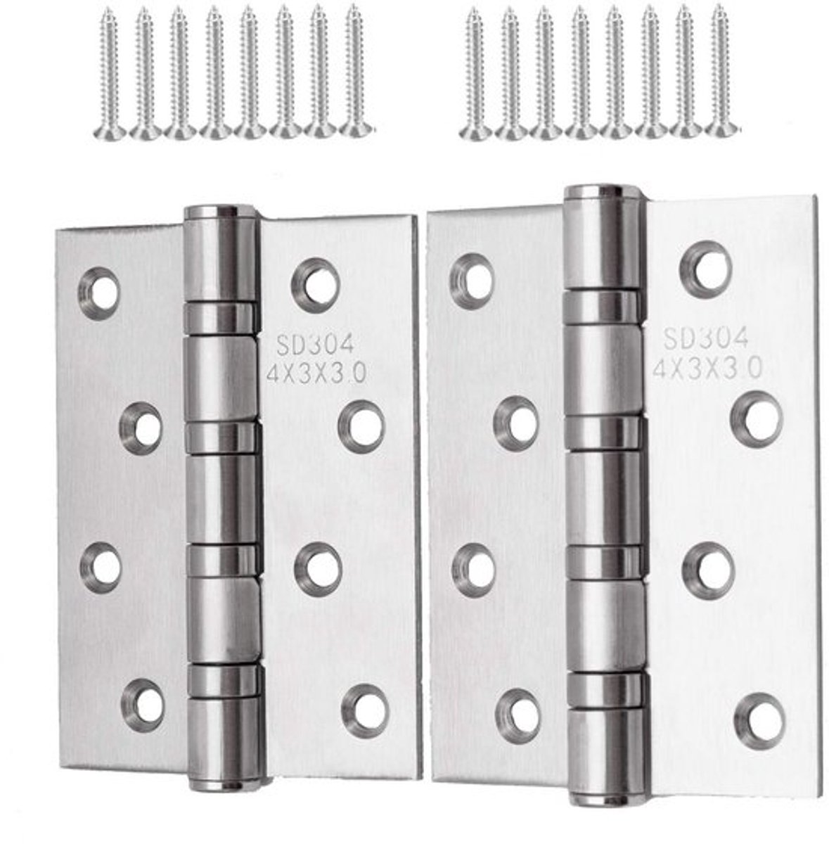 IMstore Deurscharnieren - Zware Belasting - 2 Stuks - 10cm x 7.5cm - Geluidsarm
