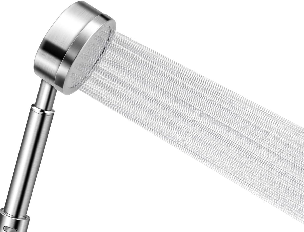 Hogedruk Handdouche - Roestvrij Staal - Waterbesparend - Eenvoudige Installatie - Voor Elke Standaard Douche