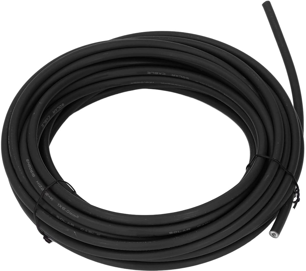 Zonnepaneeldraad - PV-kabel - Zonne-energie Aansluiten - Dubbellaags Isolatie - 6 mm² - Zwart