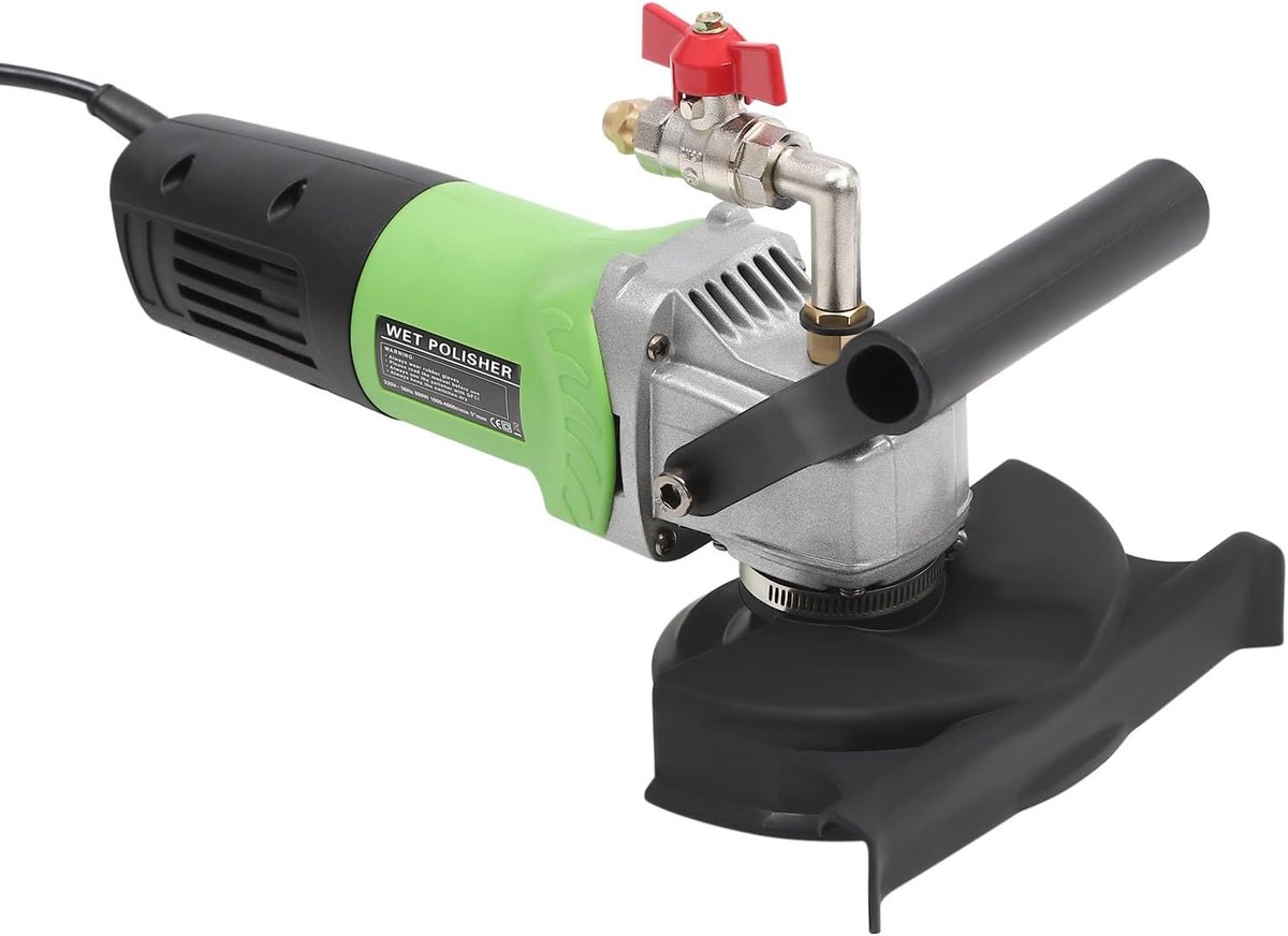 Natte Polijstmachine - Steenbewerking Machine - Beton Graniet Polijsten - Variabele Snelheid - 10 cm Schijf - Groen Zwart