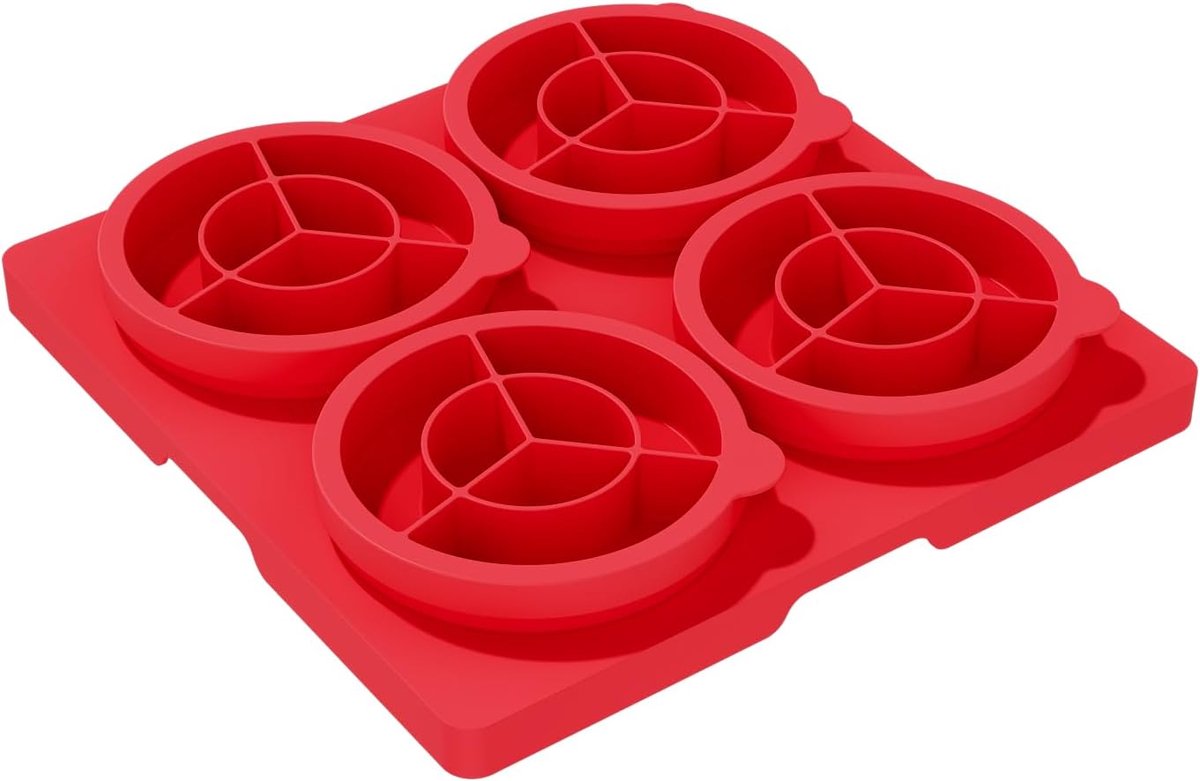Burgerpers 4-in-1 - Pattymaker - Burgers Maken - Met Bewaarbak - 35 cm - Grijs