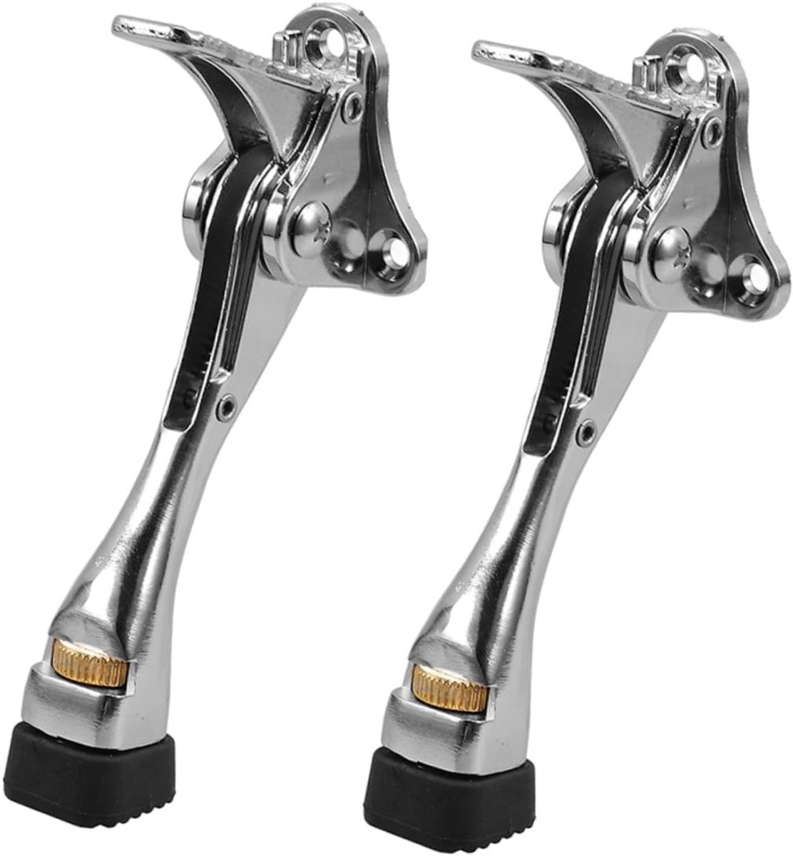 Automatische Deurstopper - Deurvastzetter Deurwig - Deur Stabiliseren - Eenvoudige Voetbediening - 12.2 cm - Zilver
