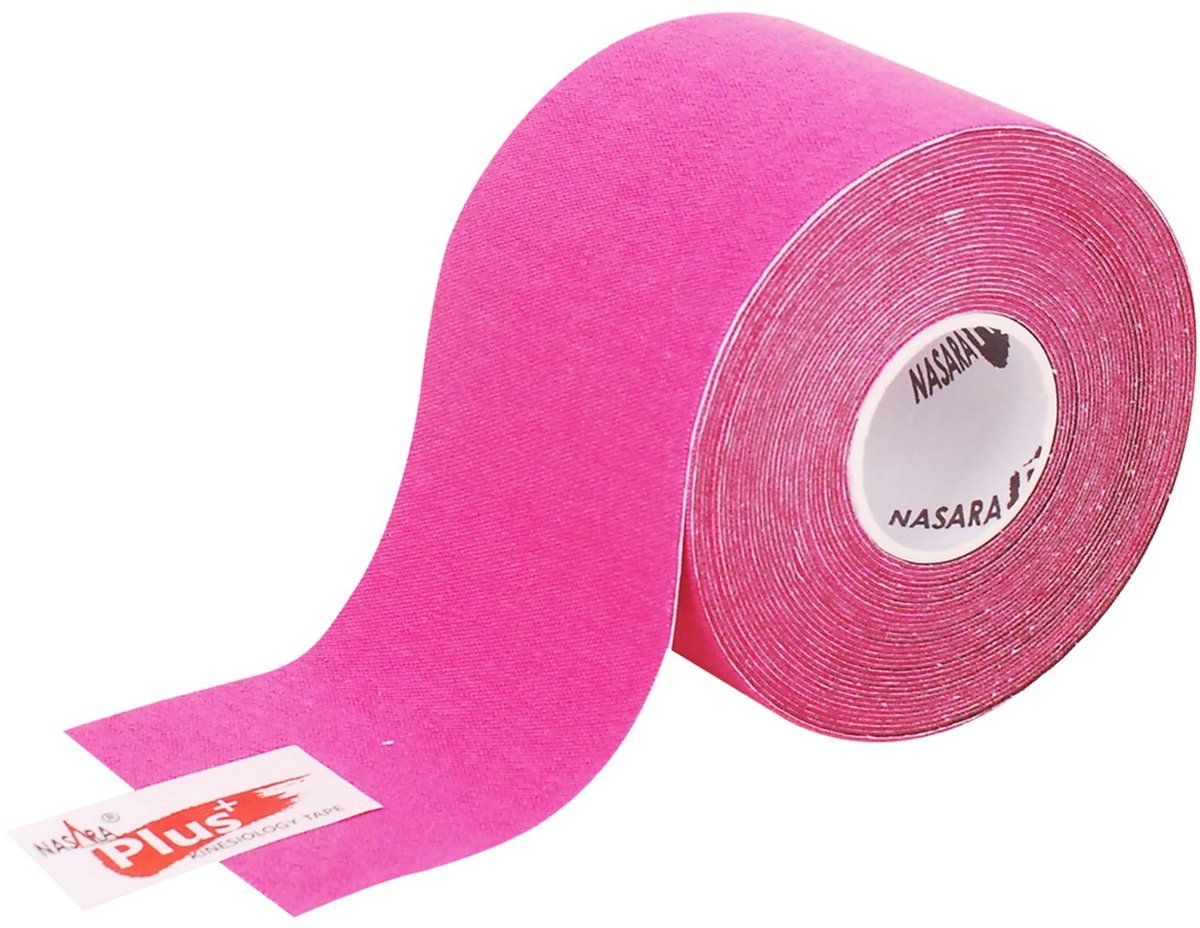 Nasara Plus - Kinesiotape Roze -5cm x 5m