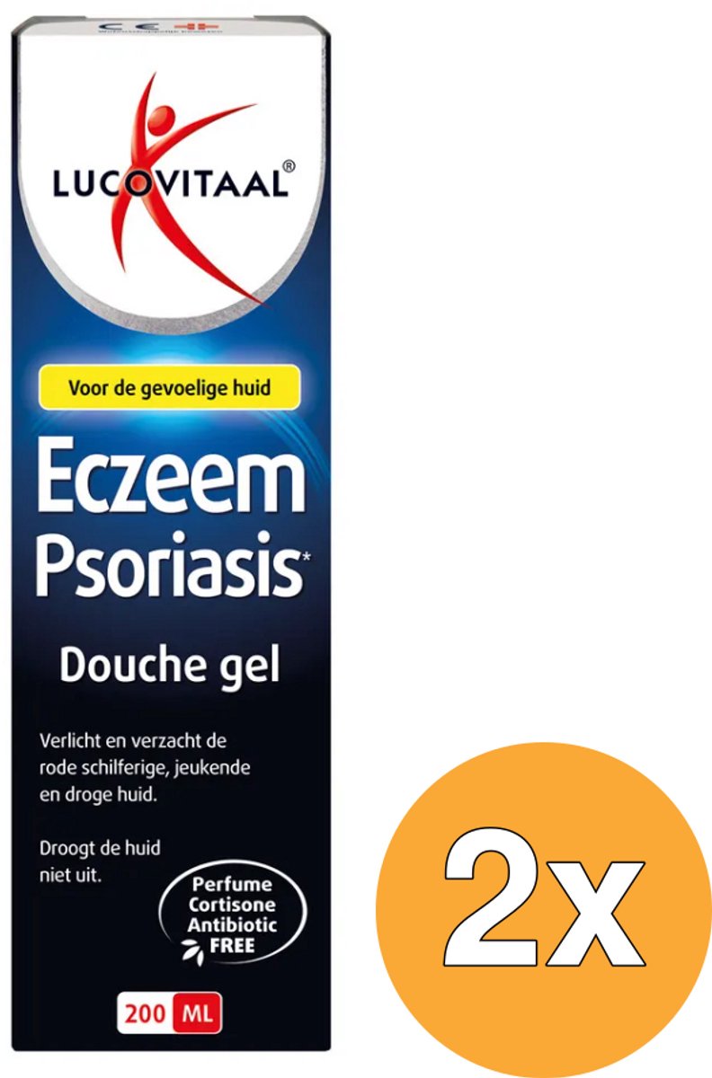2x Lucovitaal Eczeem Psoriasis Douchegel (200 ml)