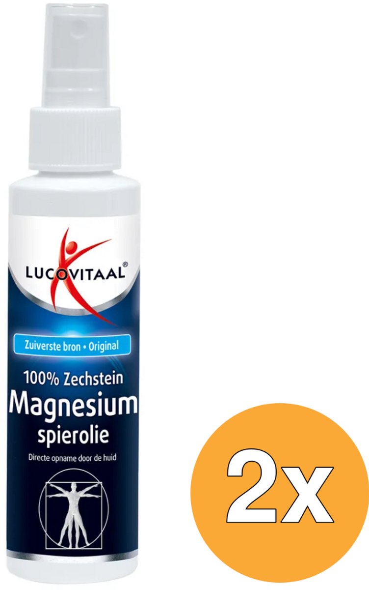 2x Lucovitaal Zechstein Magnesium Olie Spray (200 ml)