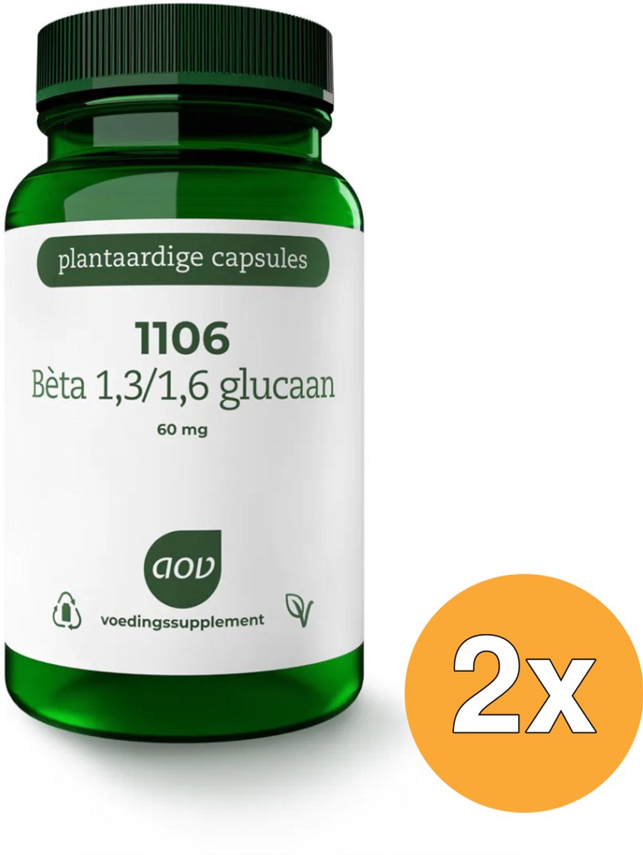 2x Aov 1106 Beta 1.3 Glucaan (60 vega capsules)
