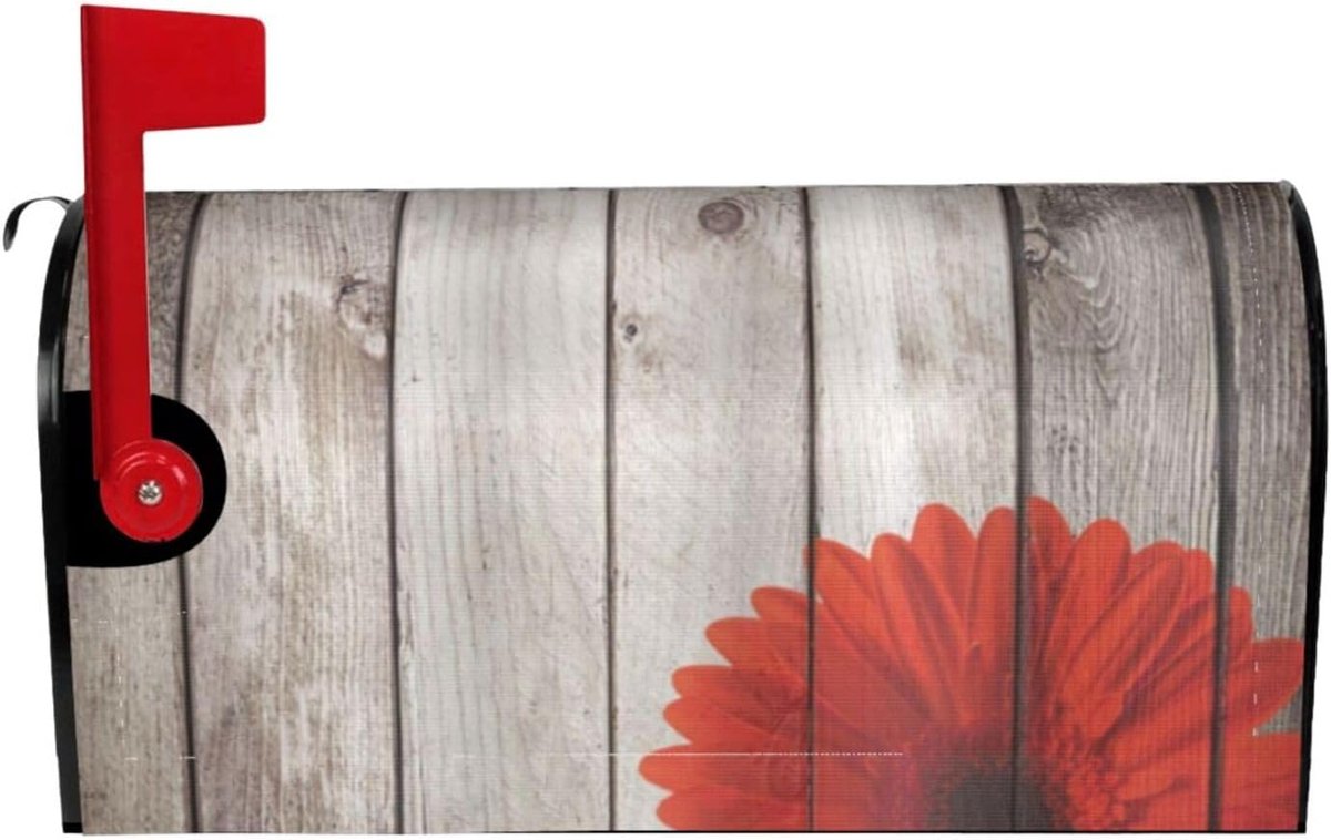 Brievenbushoes Bloemen - Postbak Decoratie - Huis Verfraaien - Magnetische Bevestiging - Standaard Maat - Zwart