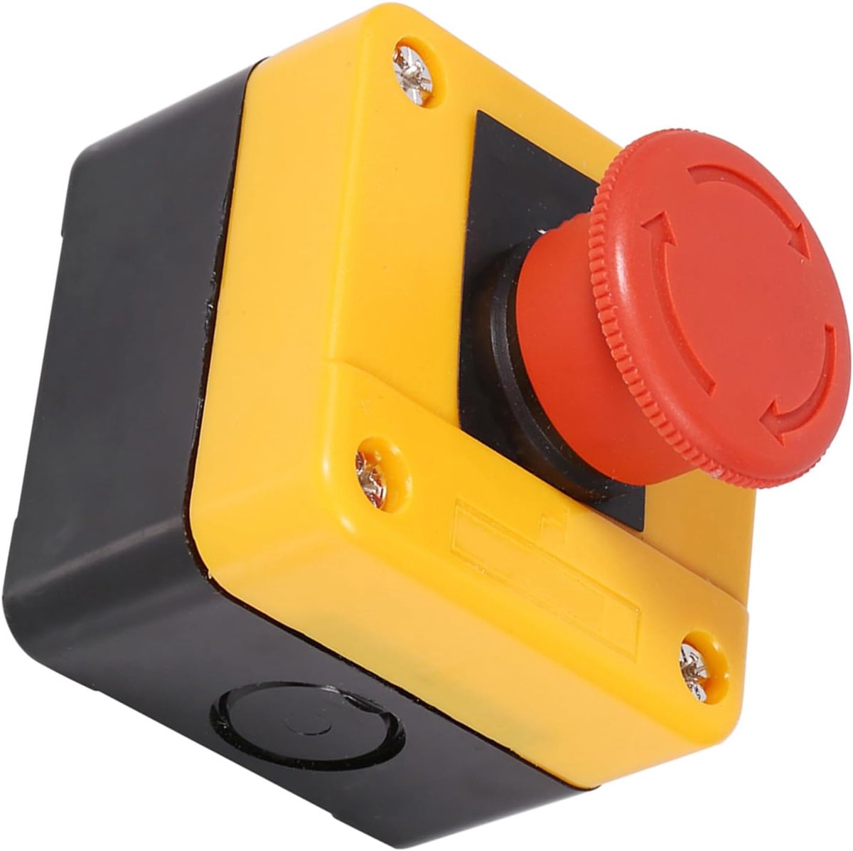 Noodstop Schakelaar - Drukknop Schakelaar - Machine Bediening - DPST Contact Type - 6.7 x 6.7 x 5 cm - Rood