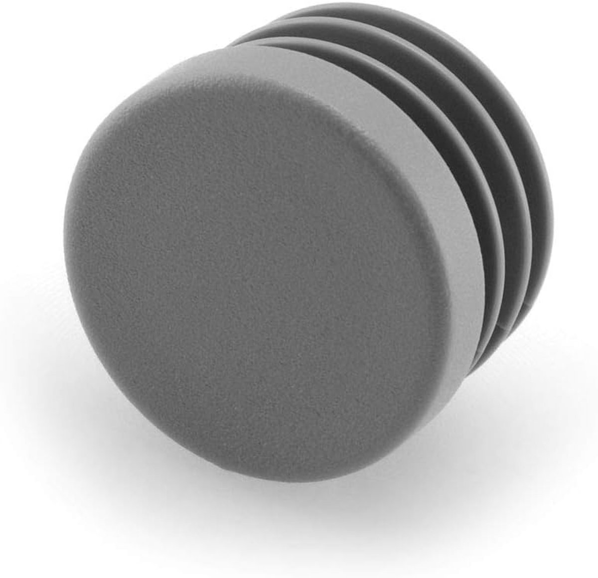 Lamellenstoppen Rond - Buisdoppen Meubelglijders - Meubels Beschermen - Made in Germany - 20 mm Buitendiameter - Grijs