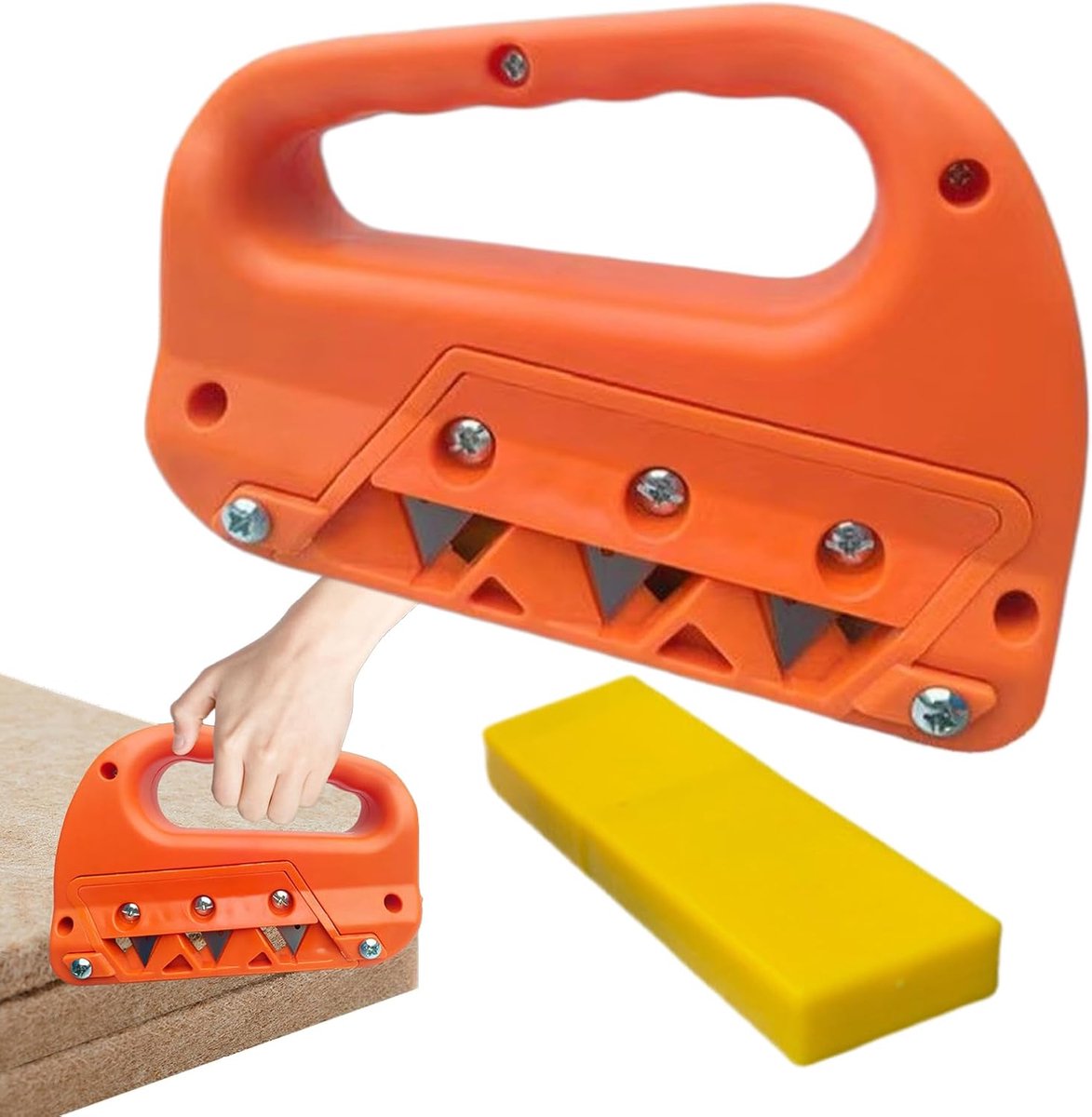 Gipsplaat snijgereedschap - Paneel schaaf - Bouw renovatie - Duurzame snijprestaties - 18 x 12.5 cm - Grijs