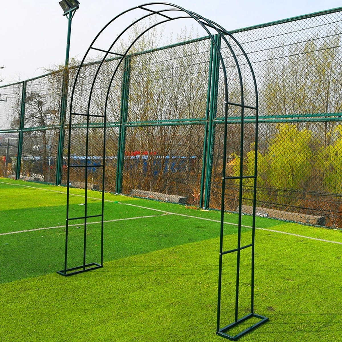 Tuinboog - Pergola Klimplanten - Decoratieve Tuin - Roestbestendig Staal - 180 x 250 cm - Nero