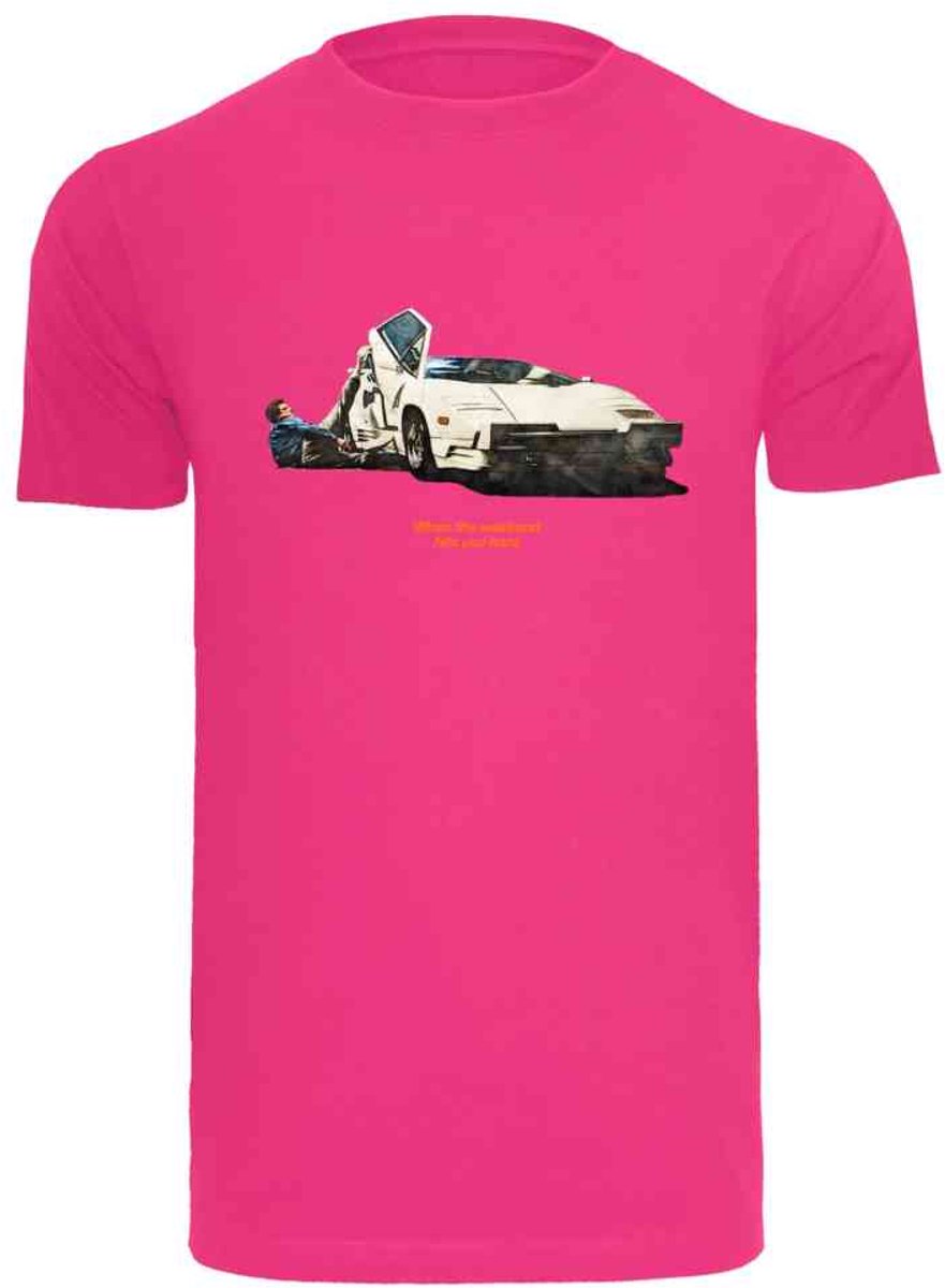 Mister Tee Weekend Wolf Heren Tshirt L Roze