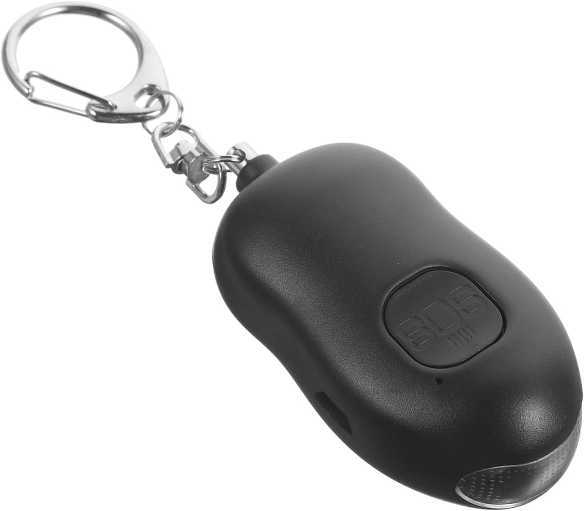 Persoonlijk Alarm - Noodalarm Sleutelhanger - Zelfbescherming - Met LED Lampje - 7.5 cm - Zwart